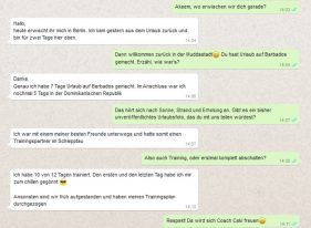 Whatsapp-Interview: Akeems Sommerprogramm